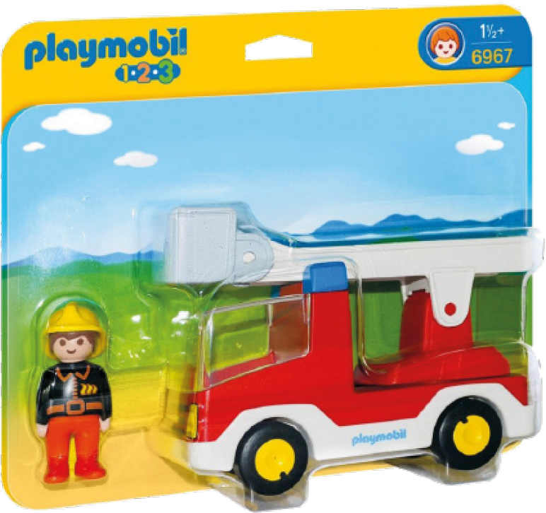 Playmobil brandweerwagen met ladder