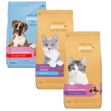g'woon honden- of kattenbrokken