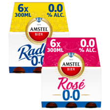 Amstel radler of rosé bier
