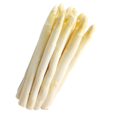 Losse witte asperges