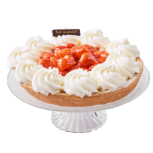 Verse aardbeienvlaai heel