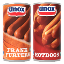 Unox Frankfurters of hotdogs