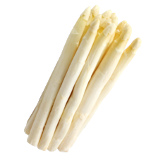 Losse witte asperges