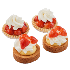 Verse aardbeien schelpjes of slofjes