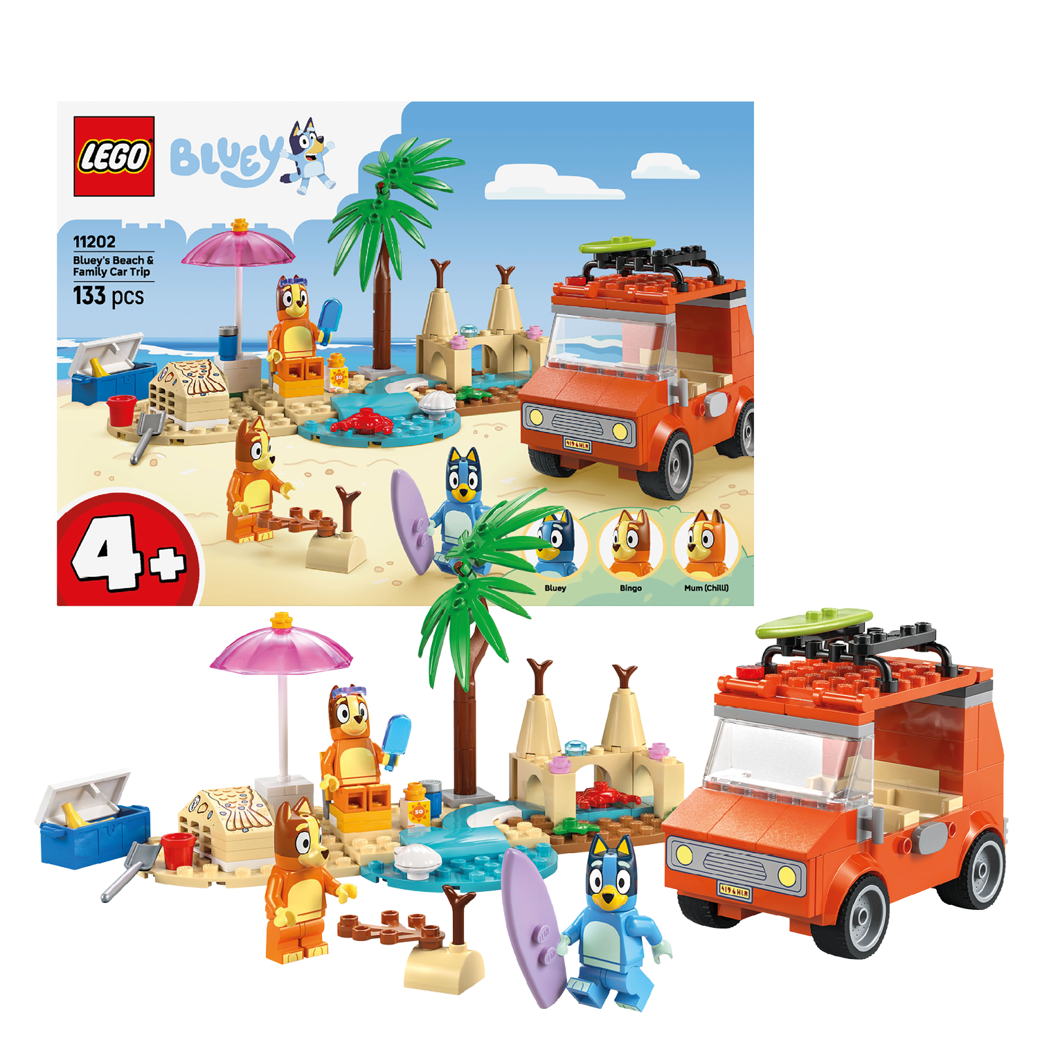 Lego autorit naar het strand