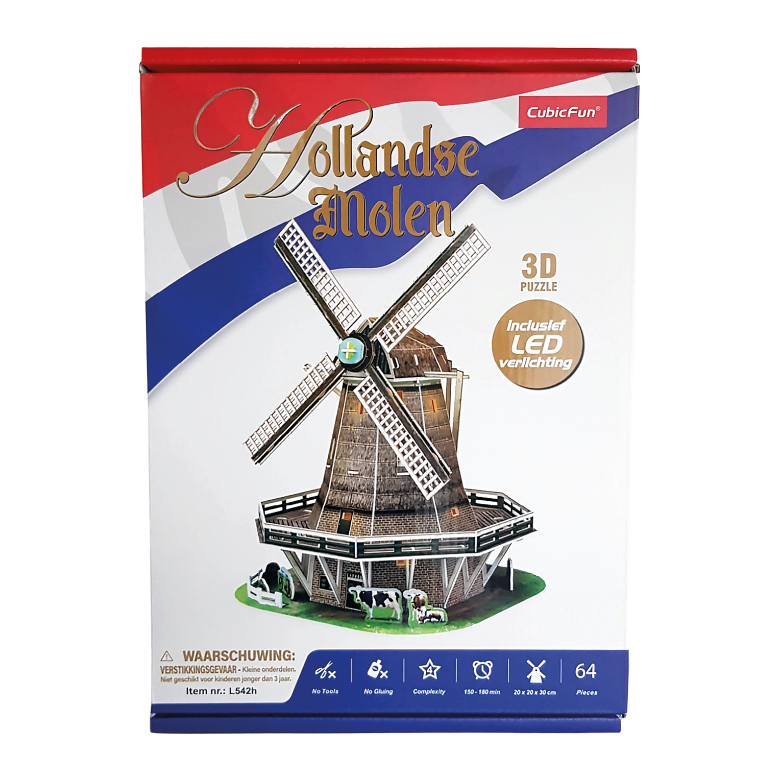 3D Puzzel Hollandse windmolen