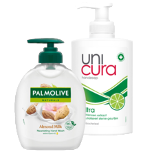 Alle Palmolive of Unicura vloeibare handzeep