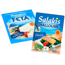 Salakis feta of halloumi