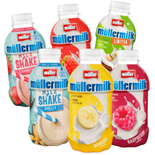 Müllermilk drink of milkshake*
